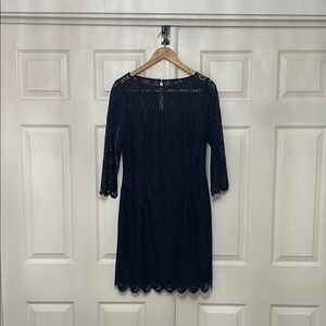 Lilly Pulitzer Lace Scalloped Baby Dress Size 10